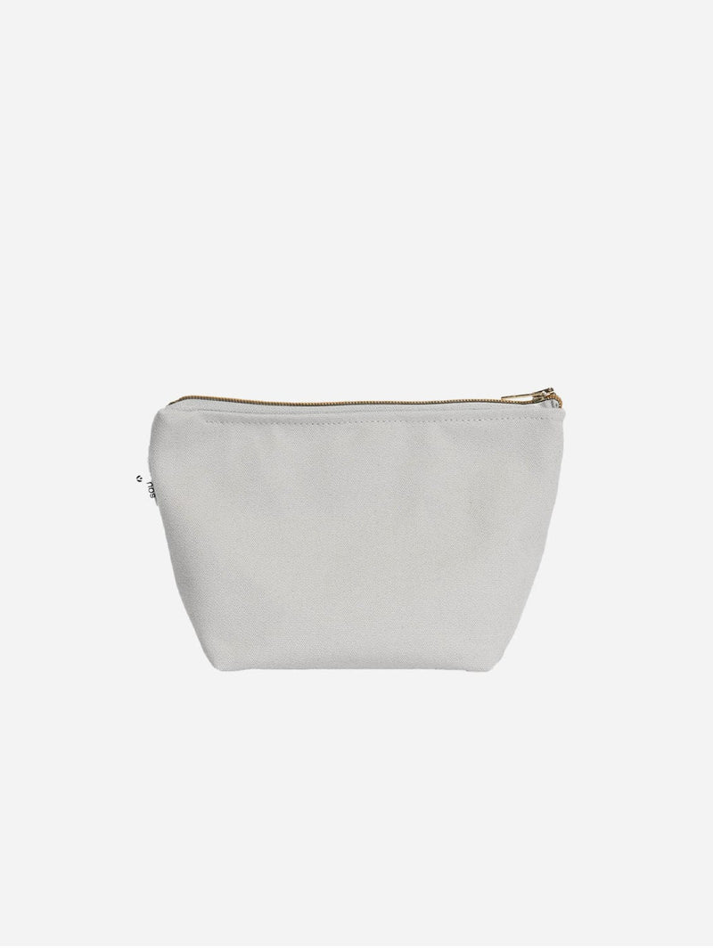 Souleway Natural Cotton Canvas Cosmetic Bag | Dust Grey Dust Grey