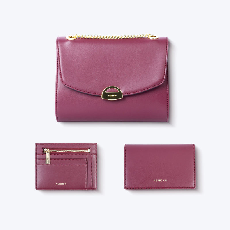 ASHOKA Paris Petit Porte-Monnaie Uppeal™ Bordeaux