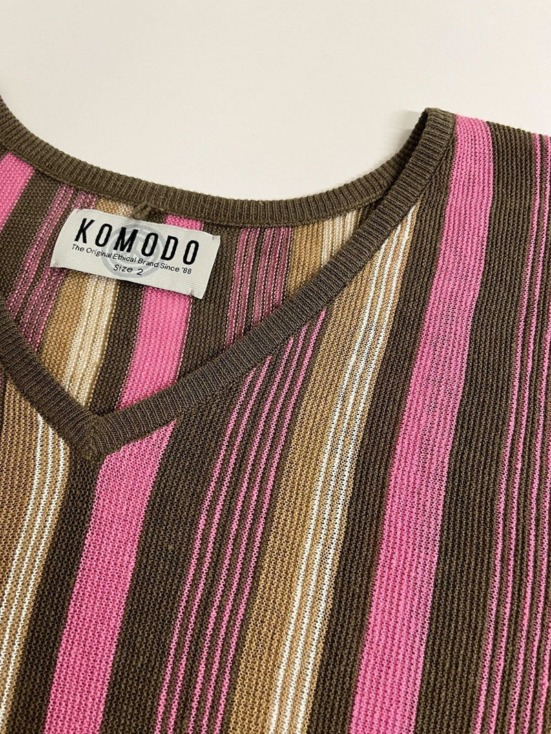 KOMODO Clover Women's Linen Jumper | Stripe