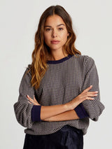 Immaculate Vegan - KOMODO Hope Women's Organic Cotton Puff Sleeve Jumper | Navy