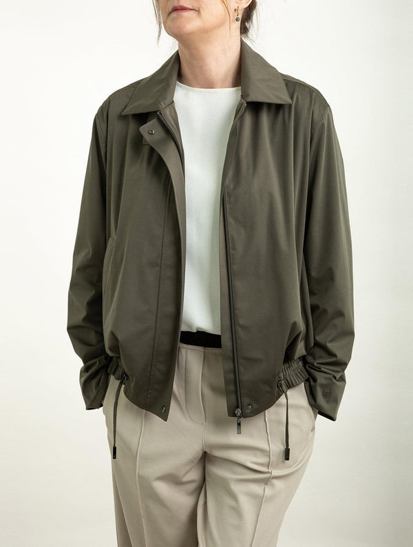 Waterproof Harrington Jacket | Dark Olive