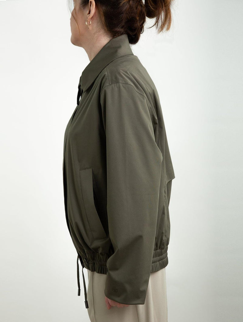 Protected Species Waterproof Harrington Jacket | Dark Olive