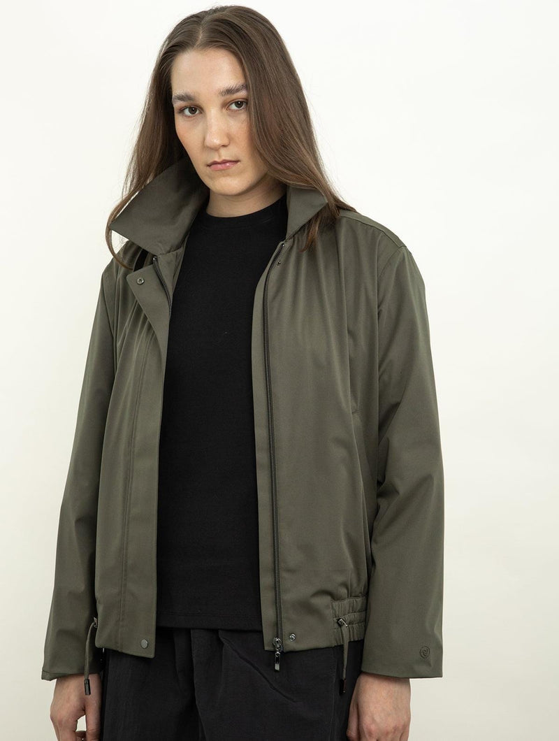 Protected Species Waterproof Harrington Jacket | Dark Olive