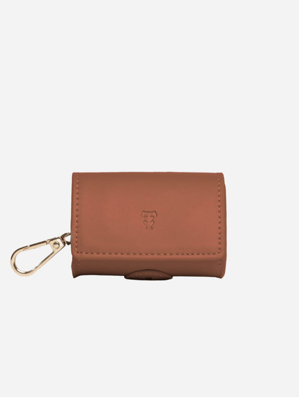 Tails & Bloom Vegan Leather Poop Bag Holder | Hazelnut