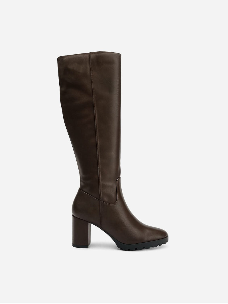 V.GAN Edamame Knee High Vegan Boots | Brown