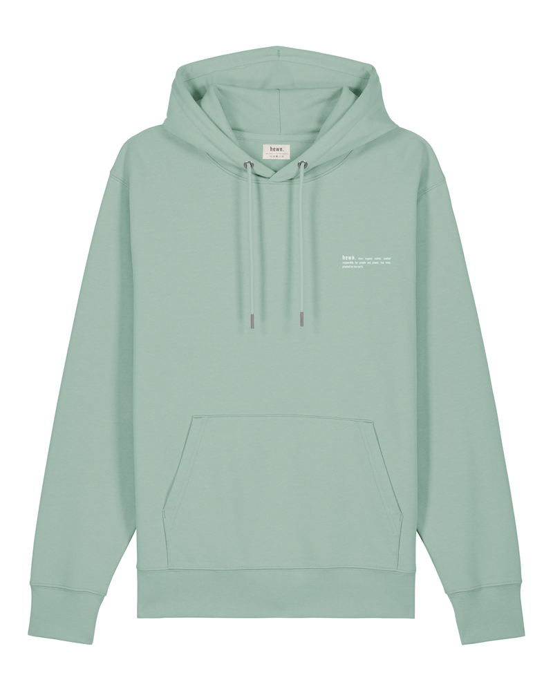 hewn. Womens Organic Cotton Relaxed-fit Hoodie in Aloe Green