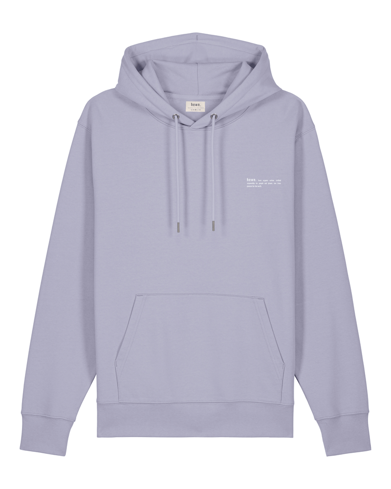 hewn. Womens Organic Cotton Relaxed-fit Hoodie in Lavender