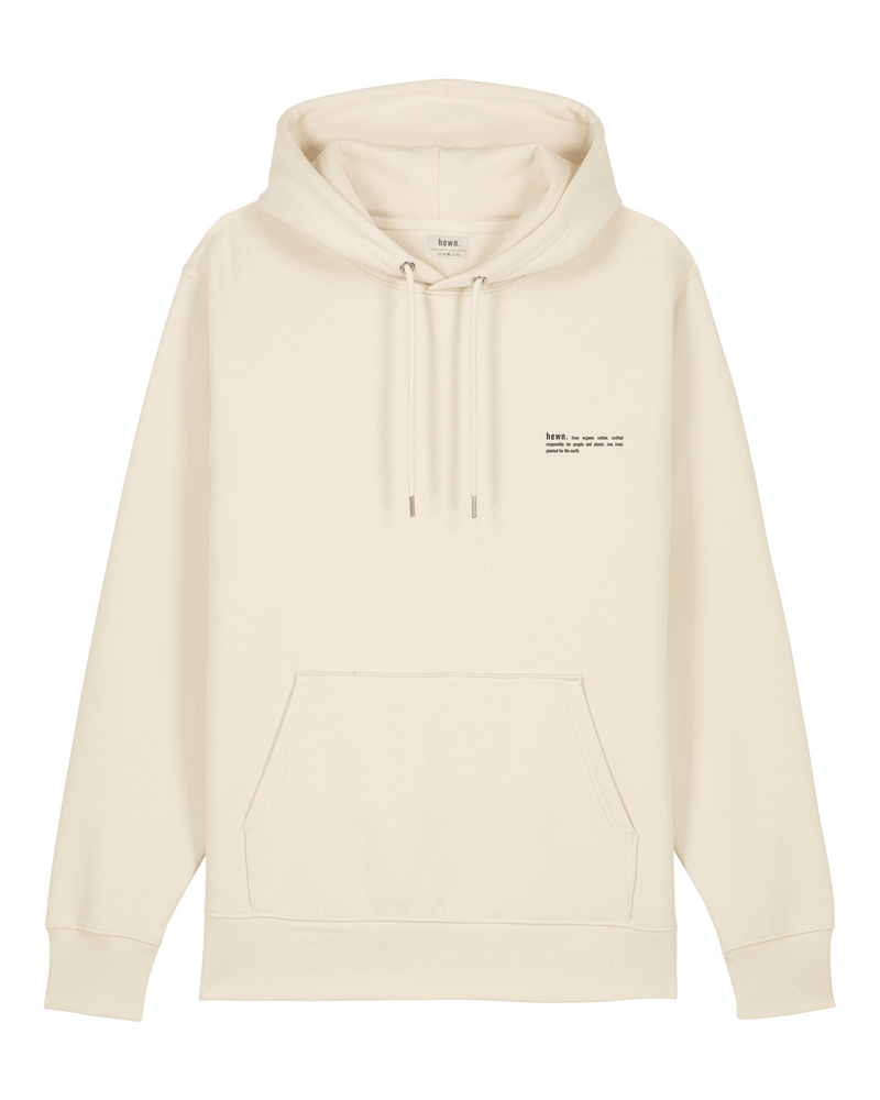 hewn. Womens Organic Cotton Relaxed-fit Hoodie in Natural Cotton