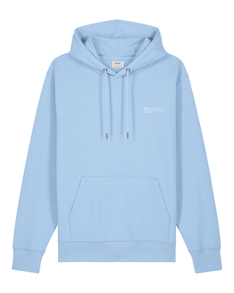 hewn. Womens Organic Cotton Relaxed-fit Hoodie in Sky Blue