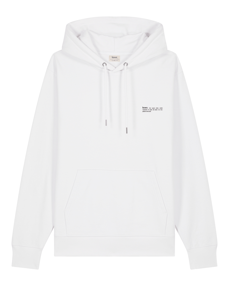 hewn. Womens Organic Cotton Relaxed-fit Hoodie in Snow White