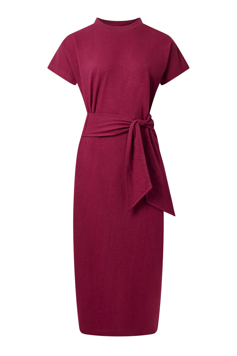 KOMODO FONDA - Organic Cotton Jersey Dress - Berry