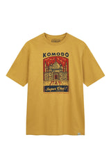 Immaculate Vegan - KOMODO SUPER CHAI Mens GOTS Organic Cotton Tee - Honey