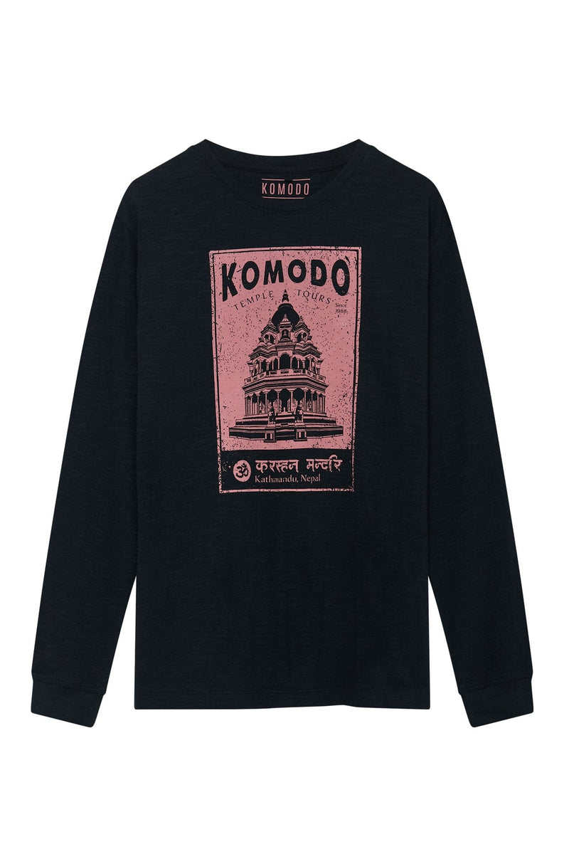 KOMODO DUNBAR TEMPLE - Organic Cotton Tee Black