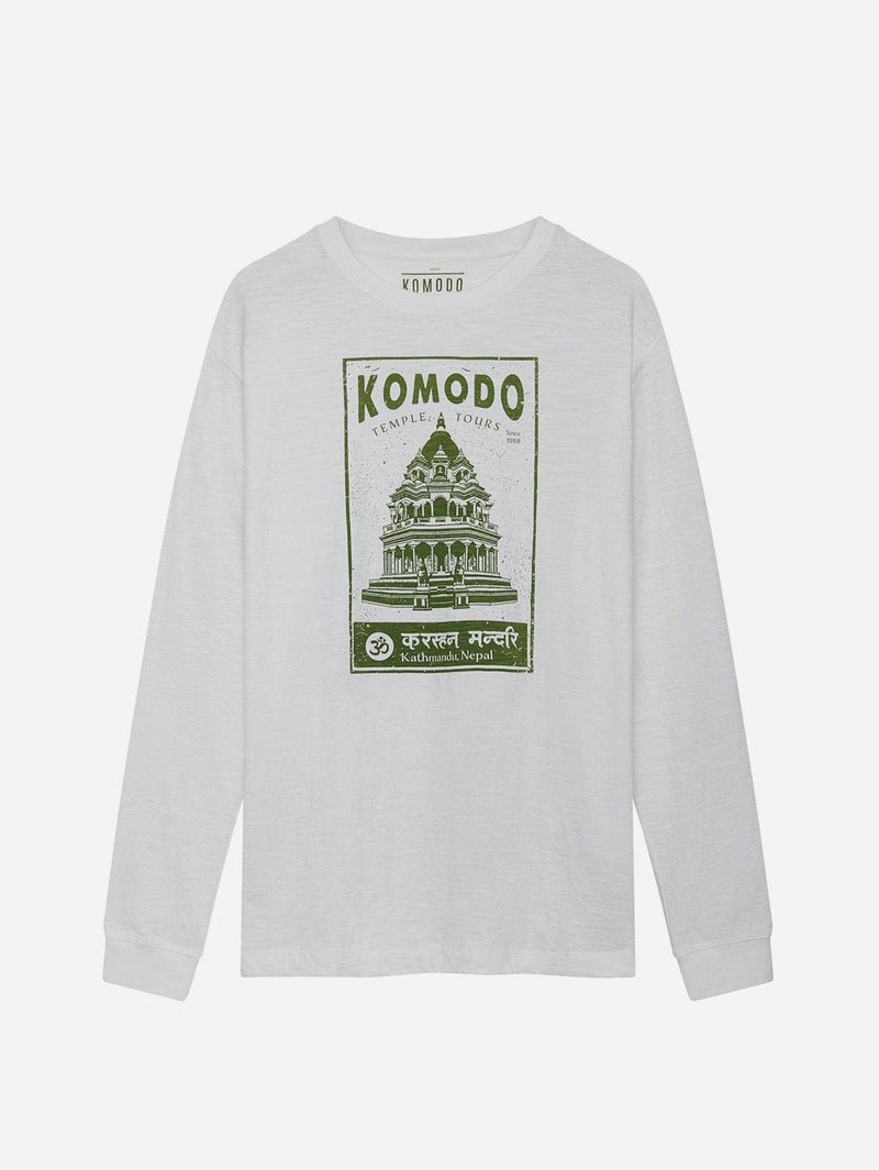 KOMODO Dunbar Temple Men's Organic Cotton Top | White