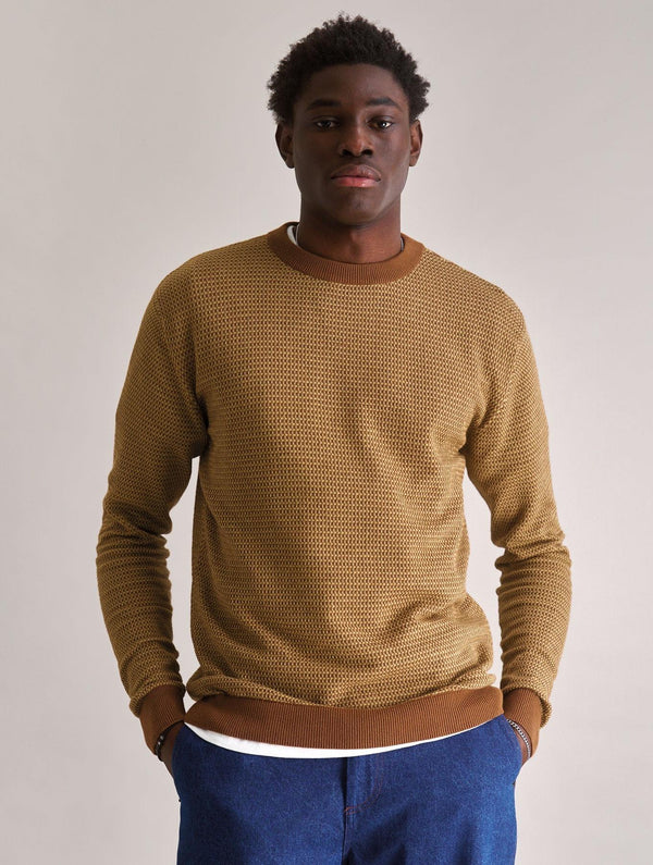 Men's Opal Organic Cotton Jumper | Sand
