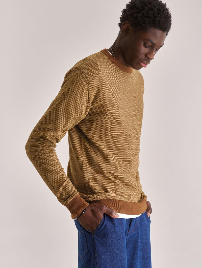 Men's Opal Organic Cotton Jumper | Sand