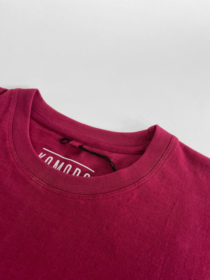 KOMODO FONDA - Organic Cotton Jersey Dress - Berry