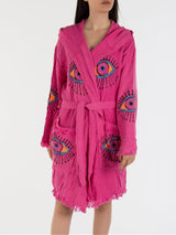 Immaculate Vegan - Forever and Always Shoes Kaia - Pink Handmade Hooded Kimono Fuchsia