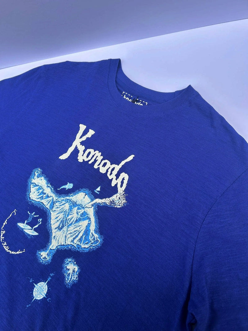 KOMODO BALI ISLAND - Organic Cotton Tee Navy