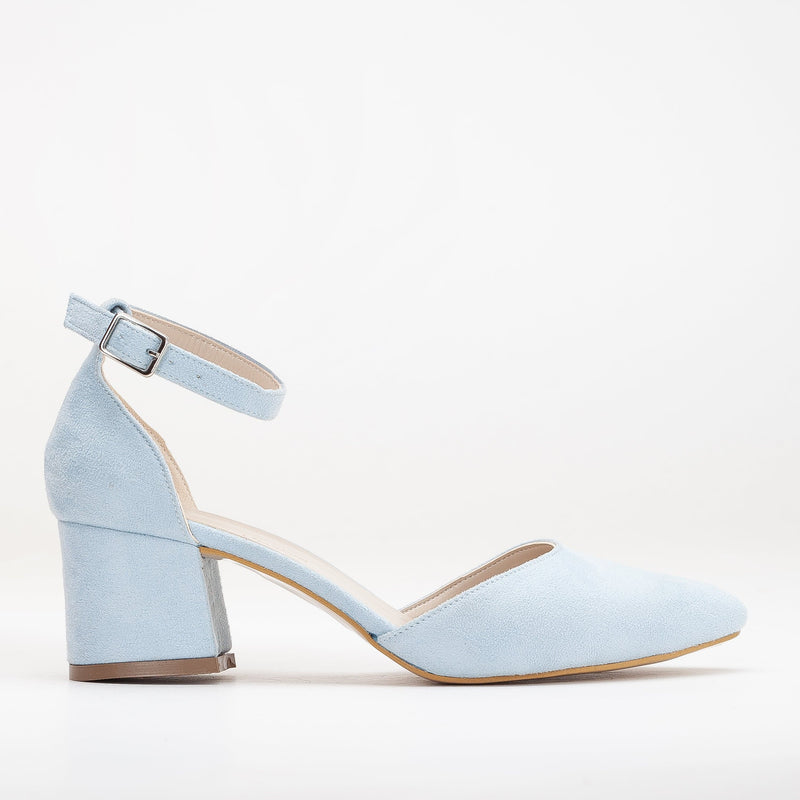 Forever and Always Shoes Miranda - Baby Blue Pumps with Pearls