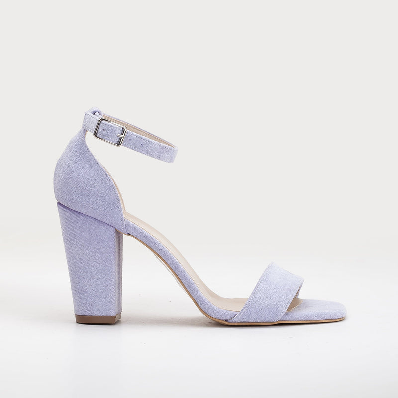 Forever and Always Shoes Melissa - Lilac Suede Sandals with Pearls