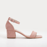 Immaculate Vegan - Forever and Always Shoes Illy - Dusty Pink Suede Sandals with Pearls