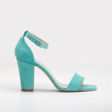 Immaculate Vegan - Forever and Always Shoes Melissa - Aqua Blue Suede Sandals with Pearls