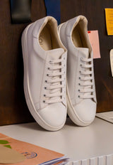Immaculate Vegan - Solari Milano L1 Unisex Vegan Leather Sneaker | White