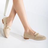 Immaculate Vegan - Olly Vegan Suede Horsebit Loafers | Beige