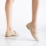 Immaculate Vegan - Olly Vegan Suede Horsebit Loafers | Beige