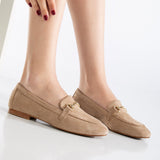 Immaculate Vegan - Olly Vegan Suede Horsebit Loafers | Dark Beige