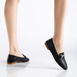 Immaculate Vegan - Olly Vegan Leather Horsebit Loafers | Black