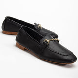 Immaculate Vegan - Olly Vegan Leather Horsebit Loafers | Black