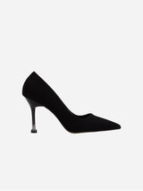 Immaculate Vegan - Forever and Always Shoes Raven - Black Suede Pointed Toe Stiletto Pump