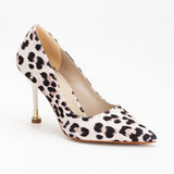 Immaculate Vegan - Forever and Always Shoes Raven - Zebra Suede Pointed Toe Stiletto Pump