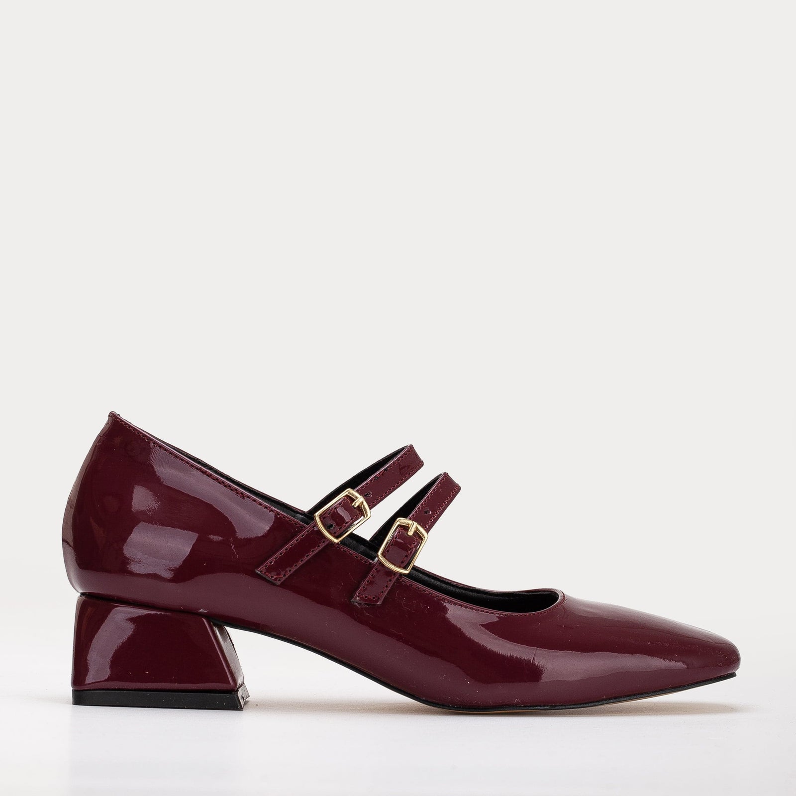 Prologue Shoes - Lizbeth Vegan Leather Mary Jane Shoes | Red