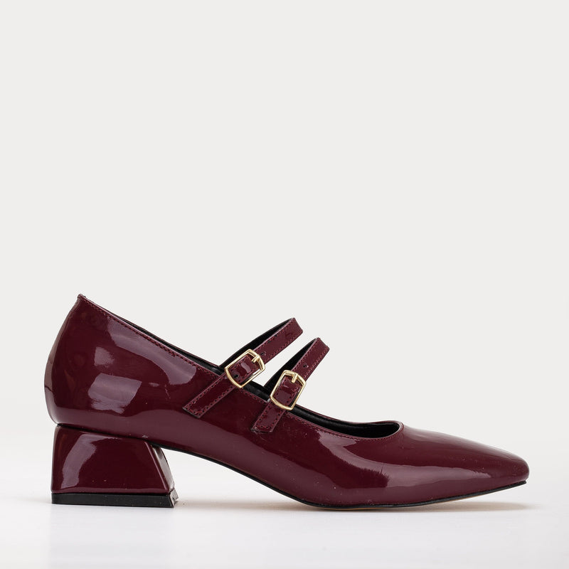 Prologue Shoes Lizbeth Vegan Leather Mary Jane Shoes | Red Cherry