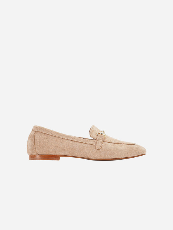 Prologue Shoes Olly Vegan Suede Horsebit Loafers | Dark Beige UK3 / EU36 / US5.5 / Dark Beige