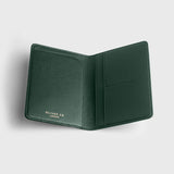 Immaculate Vegan - Oliver Co. London Bramley Apple Leather & Wood Leather Vegan Passport Holder | Black