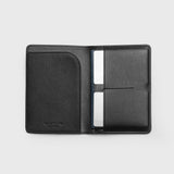 Immaculate Vegan - Oliver Co. London Bramley Apple Leather & Wood Leather Vegan Passport Holder | Black