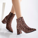 Immaculate Vegan - Prologue Shoes Leia - Leopard Print Ankle Boots