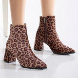 Immaculate Vegan - Prologue Shoes Leia - Leopard Print Ankle Boots