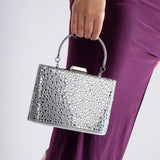 Immaculate Vegan - Forever and Always Shoes Marla - Silver Sequin Evening Clutch Silver