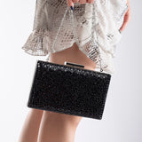 Immaculate Vegan - Forever and Always Shoes Clara - Black Sequin Glitter Clutch Black