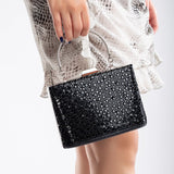 Immaculate Vegan - Forever and Always Shoes Alba - Black Sequins Clutch Black