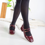 Immaculate Vegan - Prologue Shoes Lizbeth Vegan Leather Mary Jane Shoes | Red Cherry