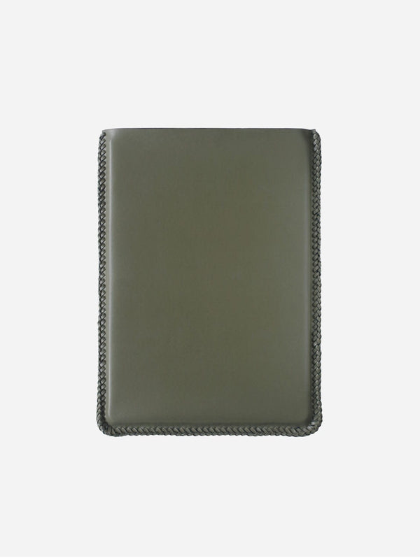 INTGR Vegan Leather Laptop Sleeve | Olive