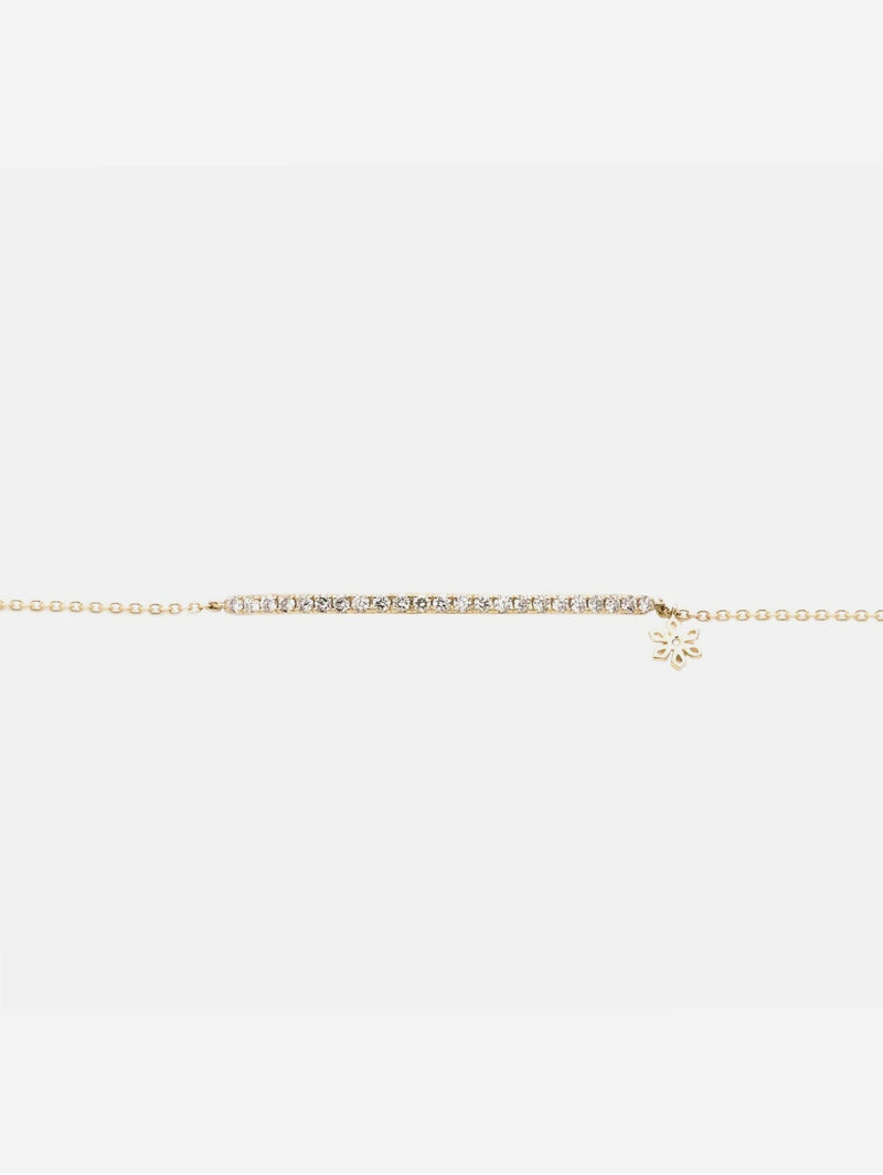Illuminess™ 14K Gold Diamond Bar Bracelet | Gold