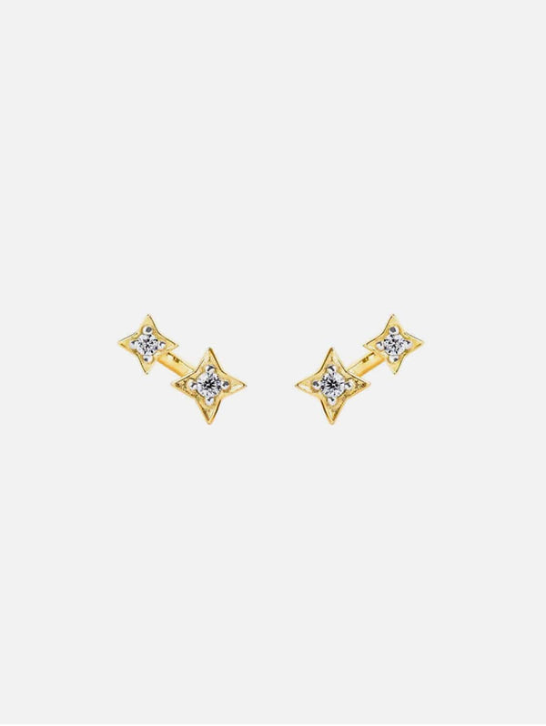 Illuminess™ 14K Gold Vermeil Shooting Star Studs | Gold