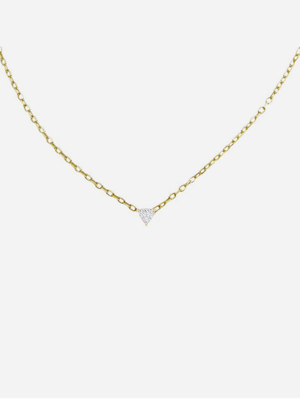 Illuminess™ 14K Gold Vermeil Trillion Necklace | Gold